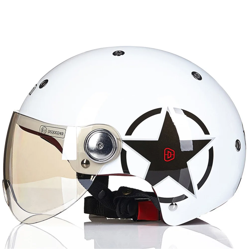 

BEON Fashion Motorcycle Helmet Chopper Half Open Face Vintage Helmet Moto Casque Casco motocicleta Capacete Vespa Unisex helmets