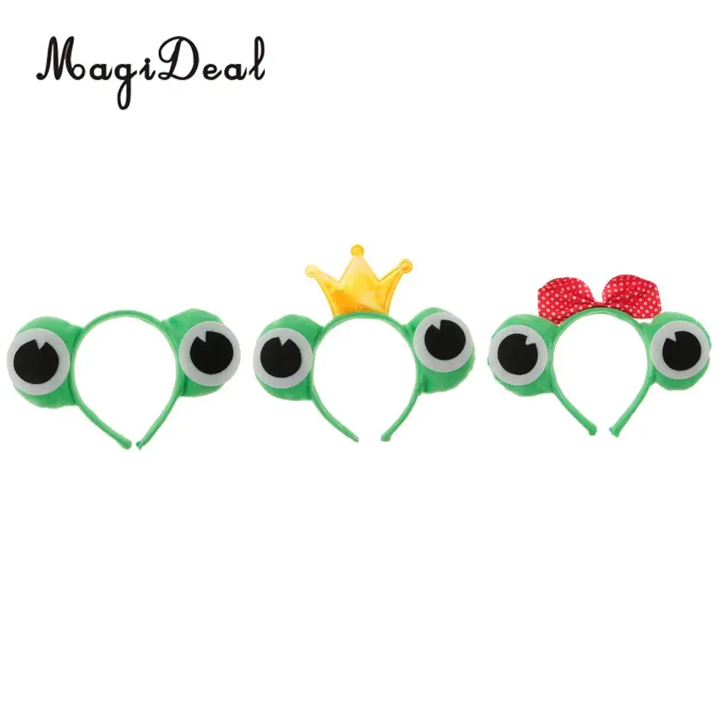 MagiDeal Bachelorette Novelty Frog Style Headband Fancy Dress Animal Toad Constume Girl Night Out Hen Party for DIY Party Decor 