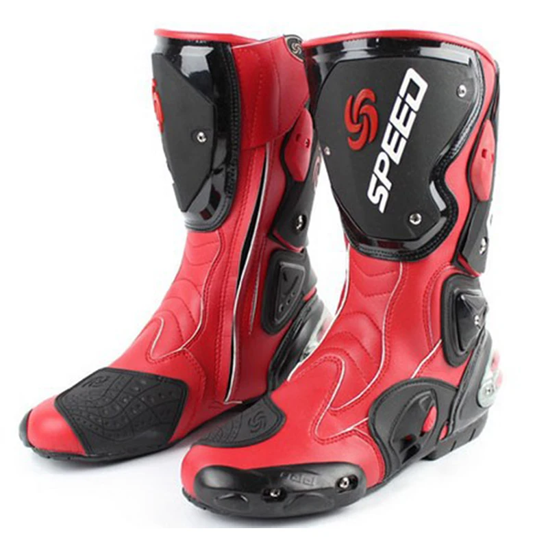 En la tribu de velocidad de la carretera de la motocicleta de carreras botas Moto de Motocross en zapatos botas Moto zapatos de arranque