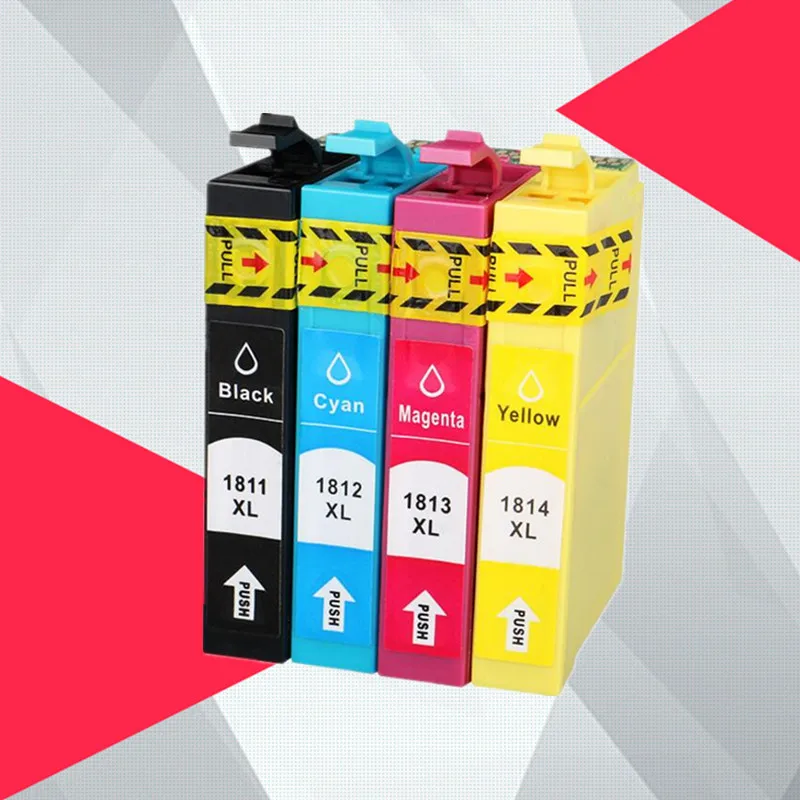 

Картридж T1811 - T1814 для принтера EPSON XP212, XP215, XP225, XP312, XP315, XP412, XP415, XP202, XP205, XP302, XP305, XP402, XP405