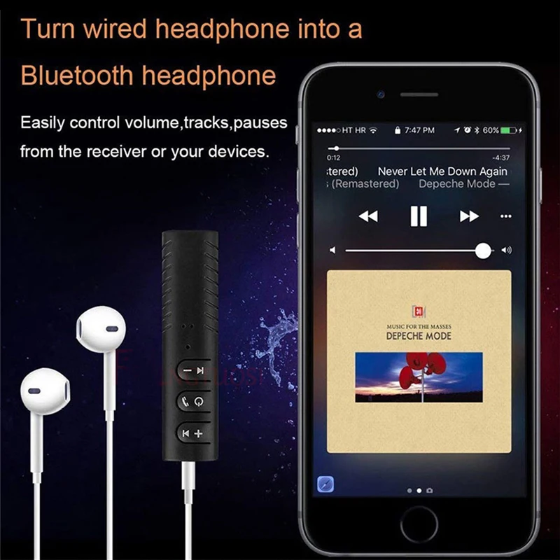 Car Bluetooth AUX 3.5mm Jack Bluetooth audio Receiver MIC Call Bluetooth Adapter 4.0 Car Transmitter Auto Music Receivers Car Bluetooth AUX 3.5mm Jack Bluetooth audio Receiver MIC Call Bluetooth Adapter 4.0 Car Transmitter Auto Music Receivers