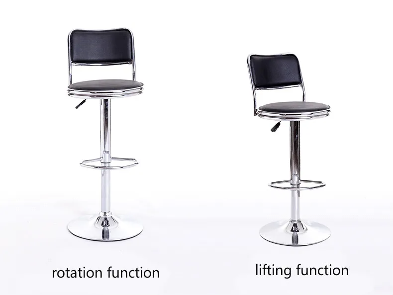 Простые классические Дизайн барный стул регулируется подъема поворотный барный стул офисные стул высокая плотность губки Приём/приемной