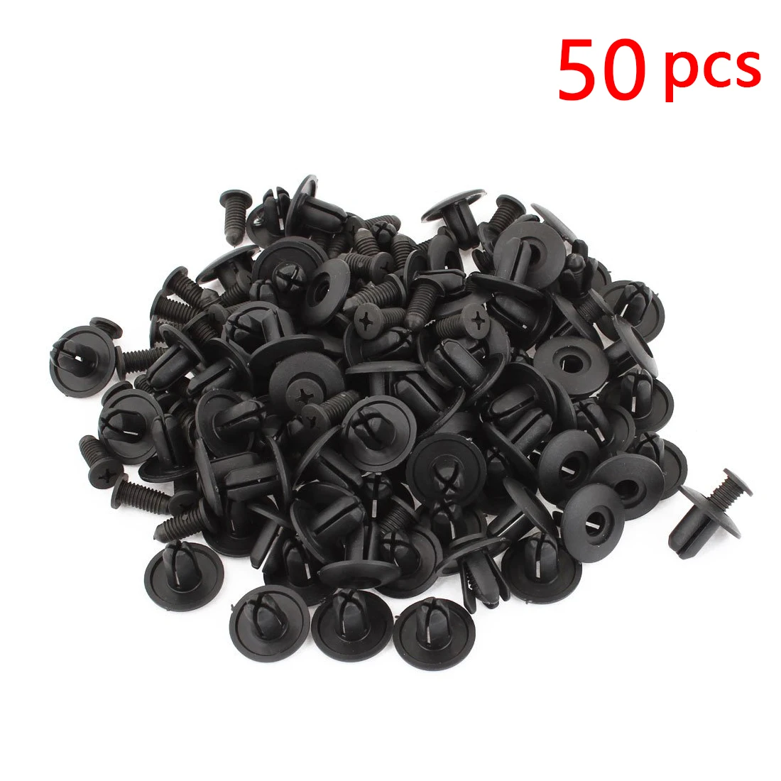 Nail clip round 7/25mm 100 pcs. пистоны крепления 10mm. заклепка клипса 4. автокрепёж пистоны, клипсы, фиксаторы. 2мм сталь.