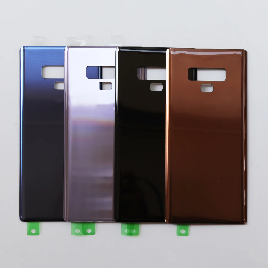 

10pcs Glass Material Rear Battery Door Case For Samsung Galaxy Note9 SM-N960F/DS SM-N960U Back Glass Housing Cover for note 9