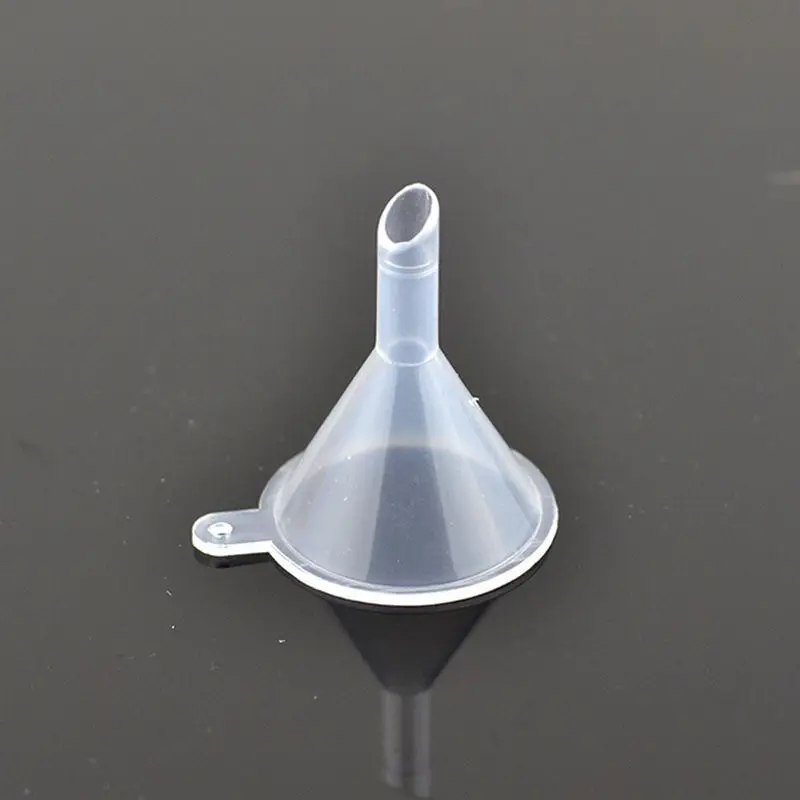 

10pcs/lot Small Plastic Laboratory Clear Liquid Filter Funne Perfume Diffuser Bottle Mini Liquid Oil Funnels Labs