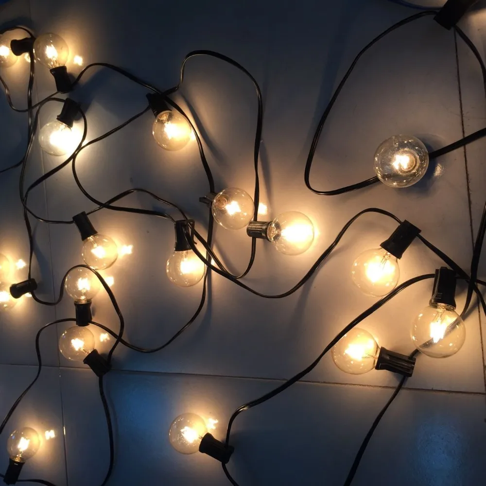 

Christmas Season G40 Globe Light String, Outdoor Waterproof String Light, 15M 50Bulbs Garland for Patio/Backyard/Wedding