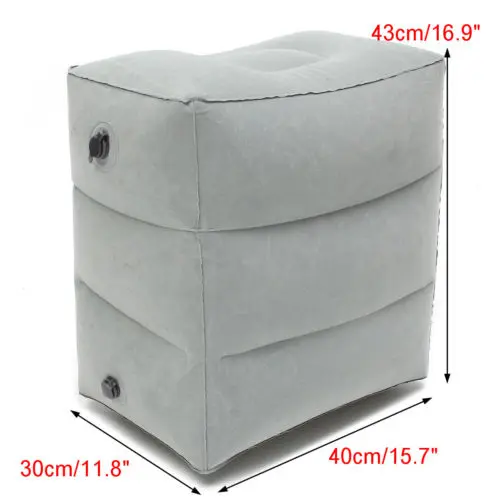 

Footrest Pillow Plane Train Kids Bed Foot Rest Pad Inflatable Portable Travel