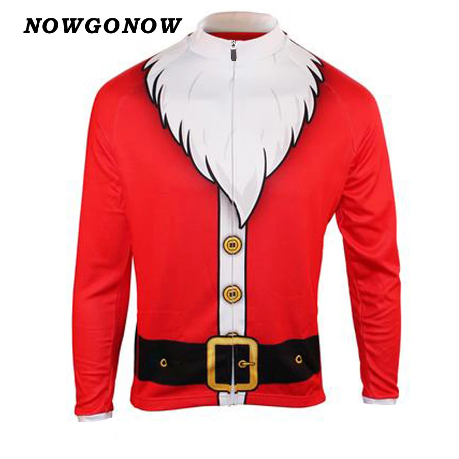 santa cycling jersey