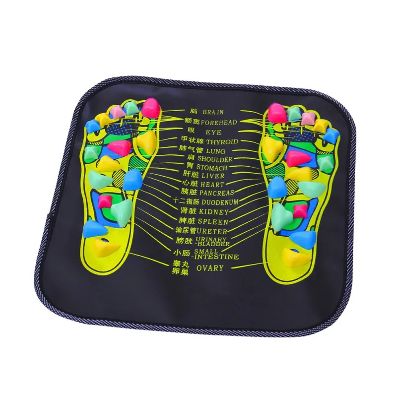 

Foot Pain Relieve Foot Care Tool Reflexology Walk Stone Massager Mat Square/Rectangle Acupressure Pad