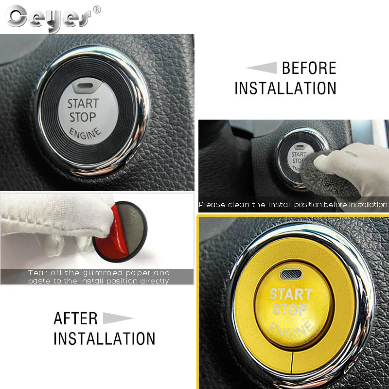 Car Start Engine Button Key Ring for NISSAN (10)