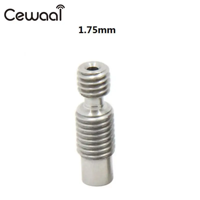 Cewaal 5 шт. 3D принтеры hotend 1.75 мм E3D серебро Нержавеющая сталь V6 тепловой перерыв