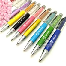 1000 шт./лот 10 цветов с благородный кристалл ручка шариковая ручка Ручка-роллер шар роскошный роллер ручка для подарка