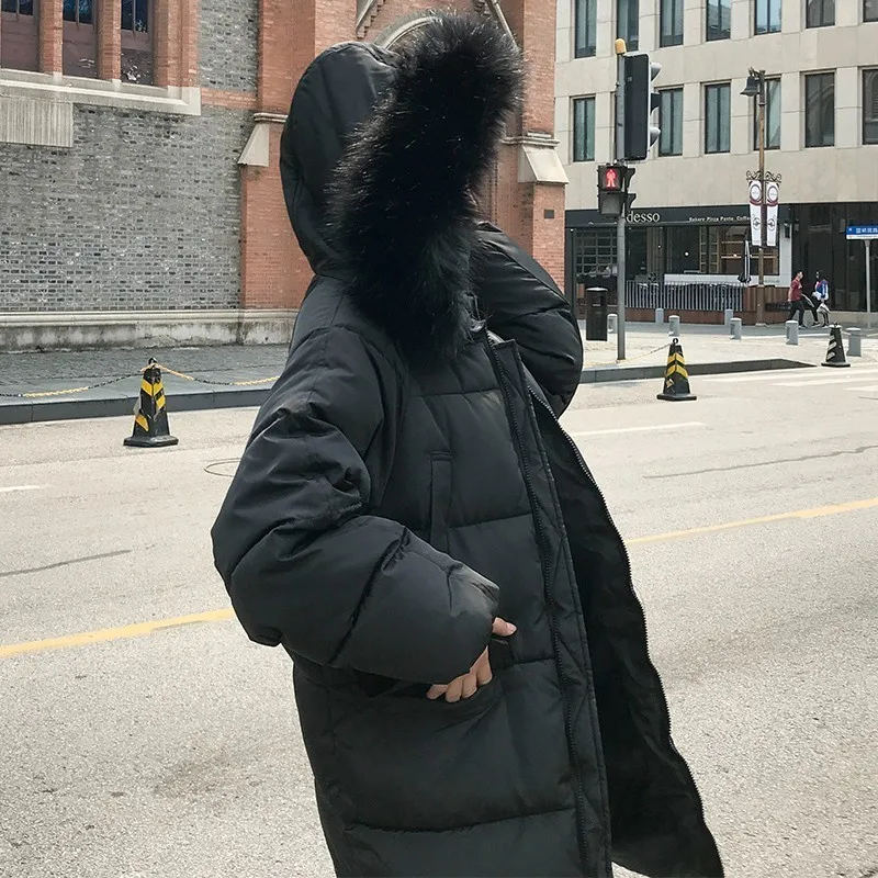 Et 2018 À Femmes Col white Chaud Mode Grande Rembourré Pw40 Imperméable Poche Manteau Capuchon D'hiver De Fermeture Glissière Black Fourrure Parkas Grand Ouatée Veste gwOdn0vxqv
