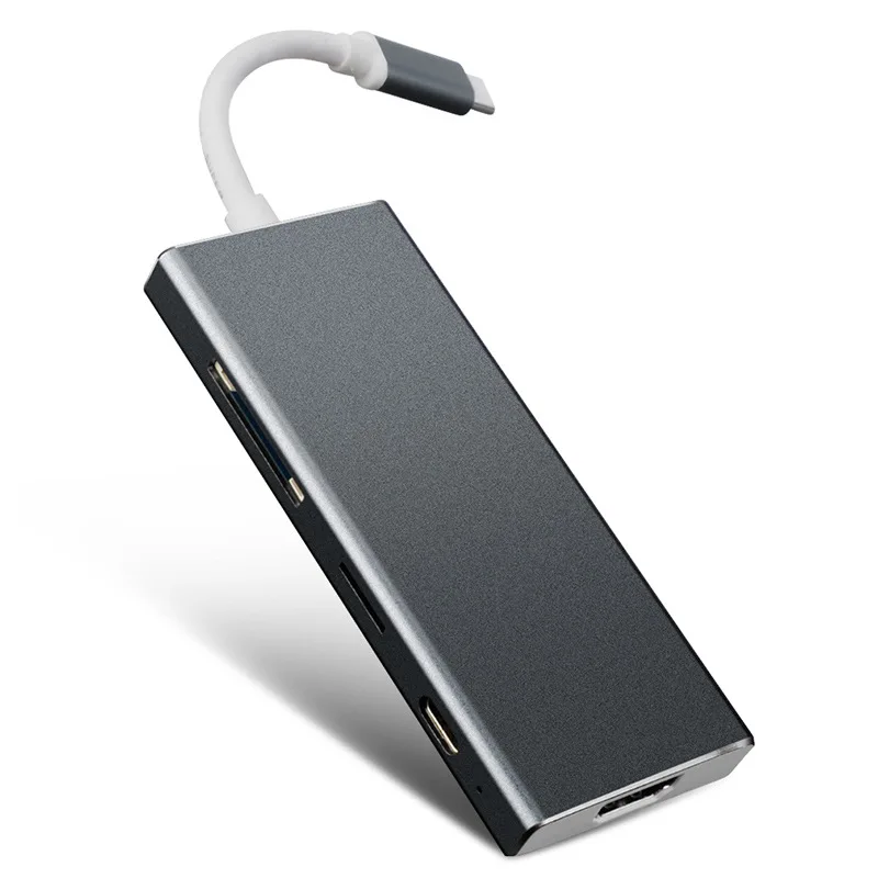 

5 In 1 USB3.1 Type-C HDMI To USB-C Adapter For MacBook Samsung Galaxy S9/S8 Huawei P20 Pro Type C USB SD/TF Card HUB USB C