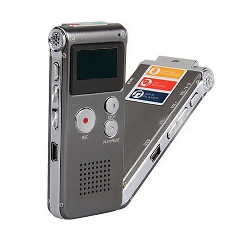  8GB Voice Recorder USB Flash Digital Audio Professional Voice Activated Dictaphone Support 650Hr Di