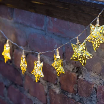 

20 Star String Lights 3AA Battery Operate 3.3 Meters Fairy Garland Lights for Holiday Christmas Party Lighting Decoration