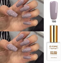 RS Nail 15 мл УФ-гель цветной СВЕТОДИОДНЫЙ УФ-гель для ногтей № 186 Гель-лак для ногтей полуперманентный маникюрный набор