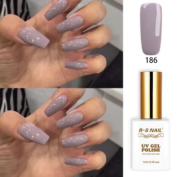 

RS Nail 15ml uv gel color led uv gel nail polish No.186 nail art gel lacquer vernis semi permanant nail polish set manicure