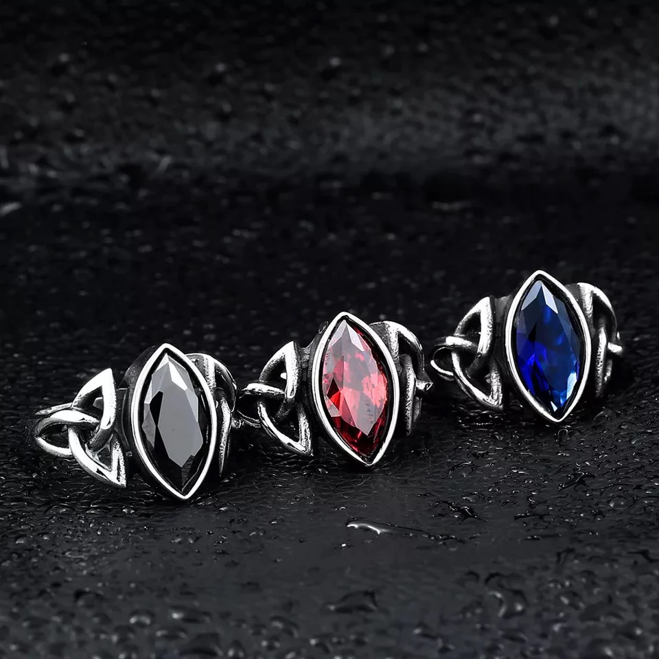 celtic knot stone rings for men women (5)