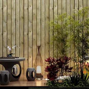 

Chinese Style 3D Stereo Imitated Wood Wallpaper Living Room Bedding Room Ceiling Decor PVC Wallpaper Waterproof Papel De Parede
