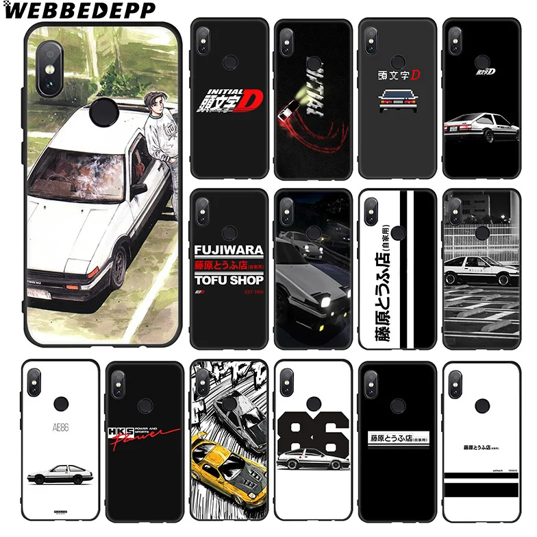 WEBBEDEPP original D AE86 мягкий чехол для Xiaomi 9 8 SE 6 A1 A2 Lite MIA1 MIA2 MI8 MI6 MAX 3 POCOPHONE F1 |
