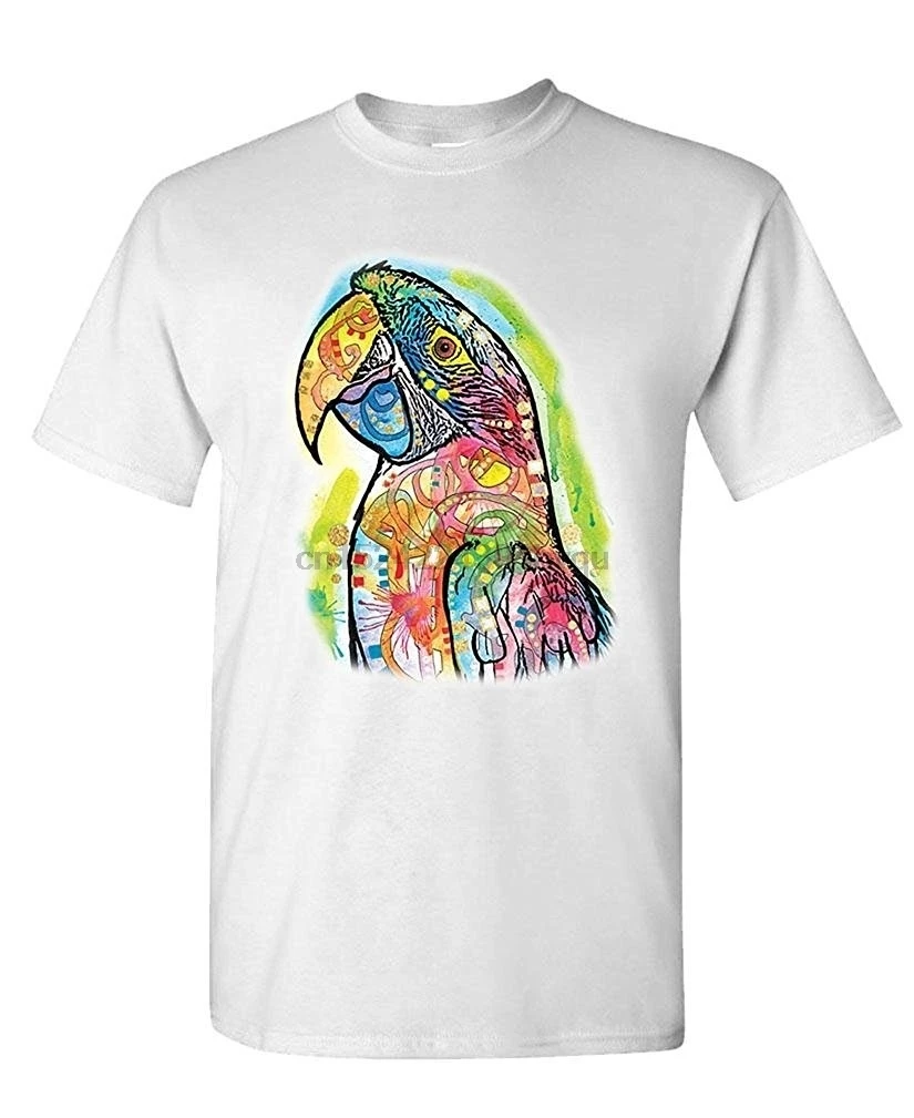 Macaw Тропическая Птица Fancier Scarlet Мужская хлопковая футболка женская | одежда