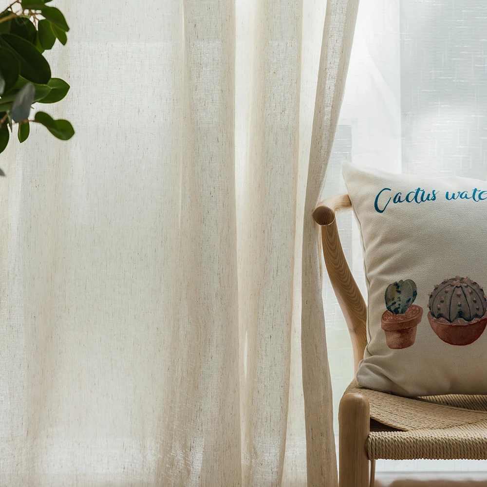 Detail Feedback Questions About Single Panels Solid Linen Curtains
