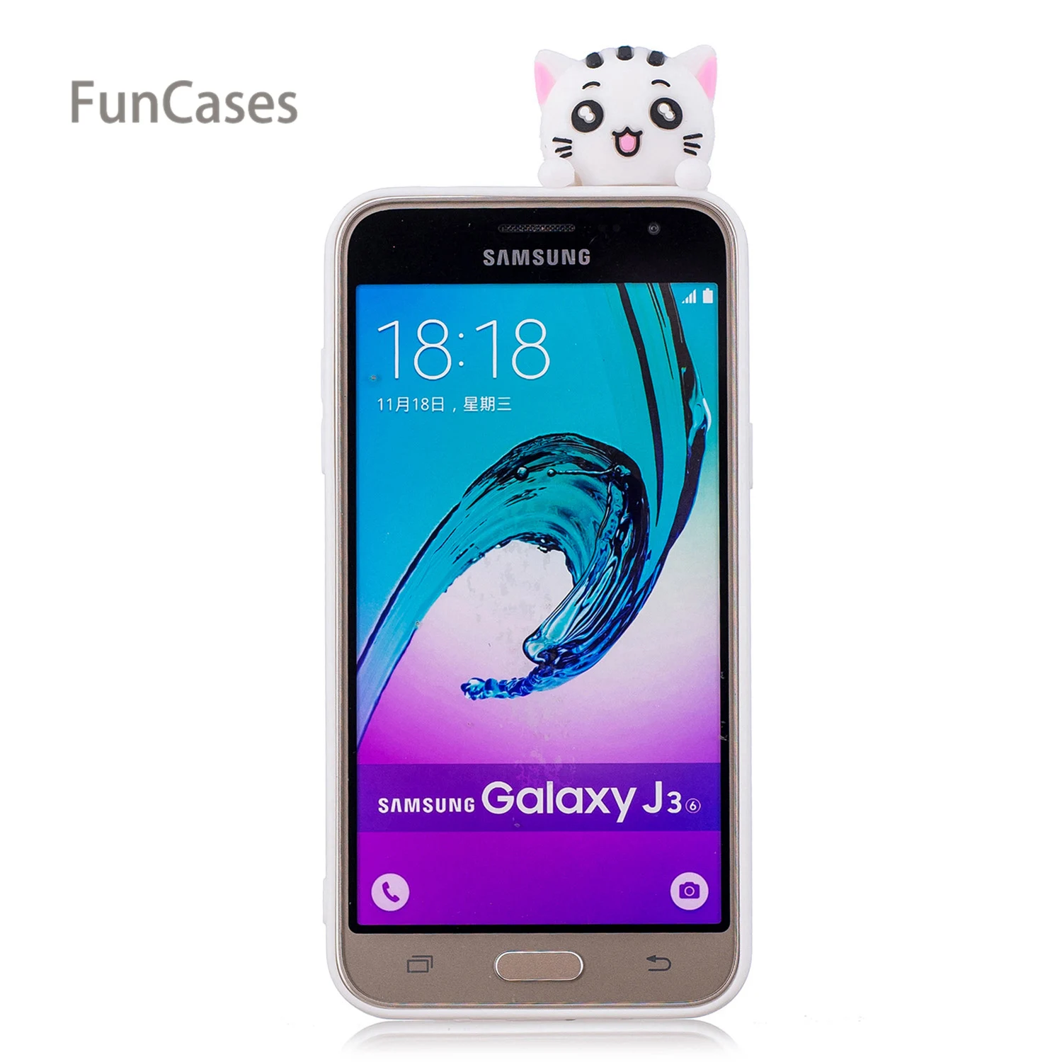 Красивый панда чехол для телефона с рисунками покрытие samsung J3 Мягкий силиконовый