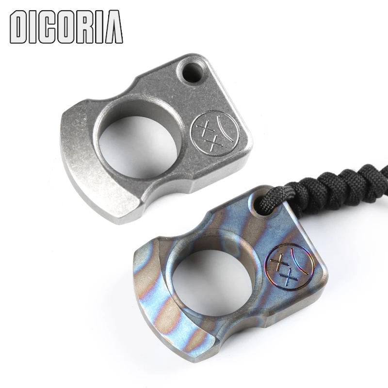 

DICORIA Andy Frankart SFK single finger ring TC4 Titanium punch daggers outdoor Buckle Survival EDC Knuck knuckles Multi tools