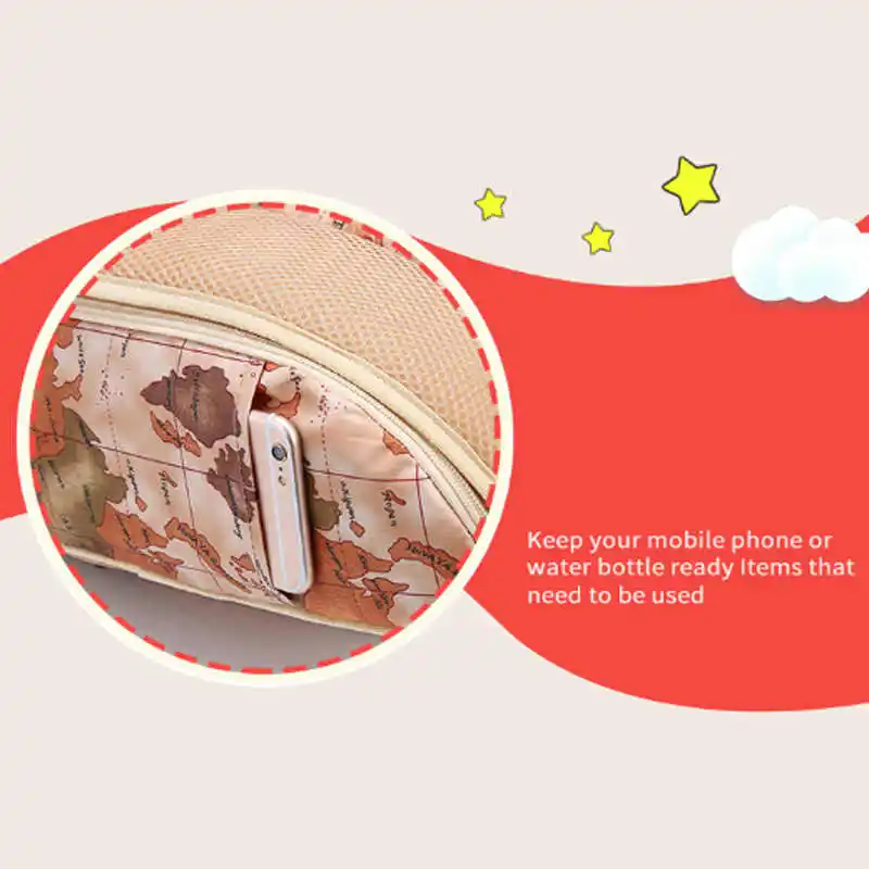 Переносная люлька многофункциональный детский матрас рюкзак большой емкости с цветочным принтом дорожная сумка для мам сумка для кроватки для новорожденных