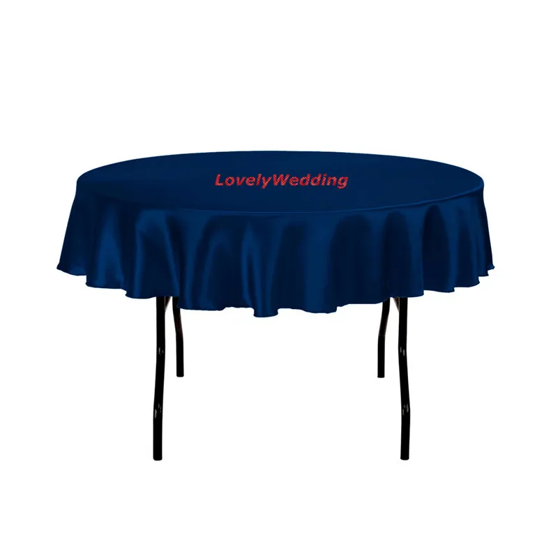 Free shipping satin wedding table overlay size diameter 140cm/round