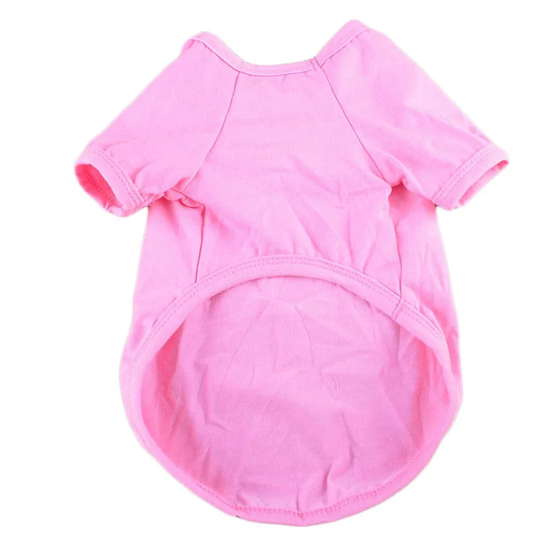 Pure Color Cotton Dog Vest Pet T shirt Summer Dog Clothes Chihuahua