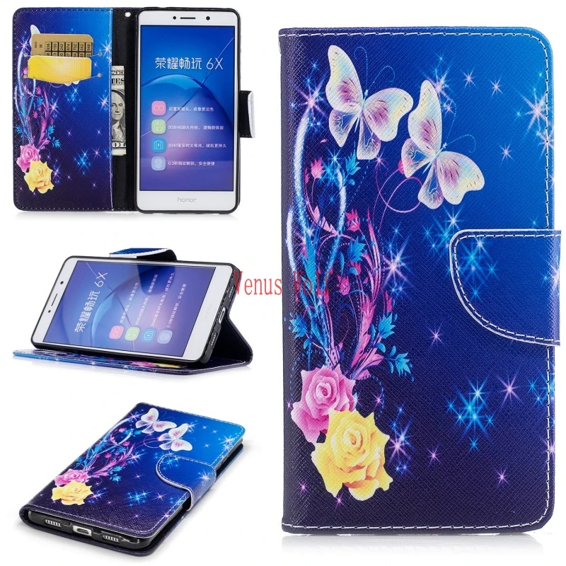 Чехол для Huawei Honor 6X X6 6 X чехол с кожаным силиконовым покрытием 6C C6 BLN L21 AL10 чехлом
