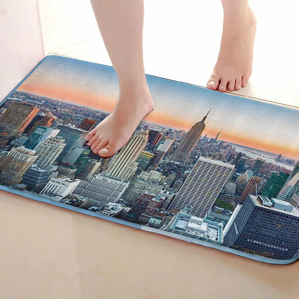 Город Стиль открытый Коврики S, забавные Нескользящие Для ванной Коврики, двери Коврики S, дверь входная Коврики s