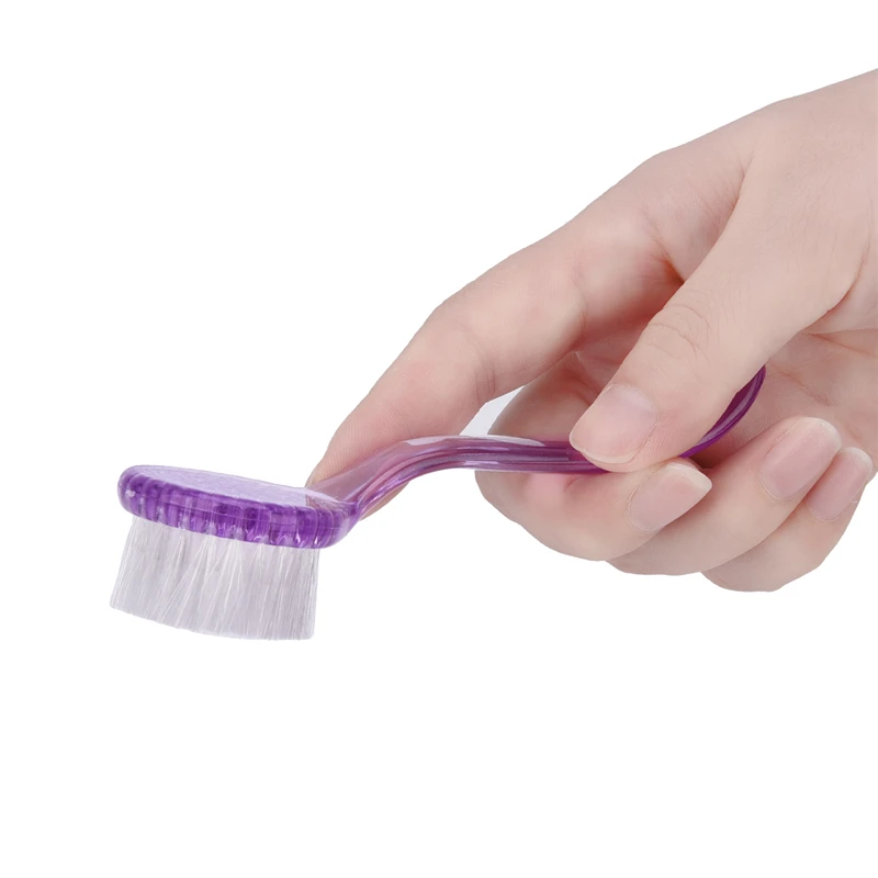 Nail Art Dust Remover Powder Clean Brush Clear Plastic Round Head Nail Art Dust Remover Powder Clean Brush Clear Plastic Round Head Make Up Washing Manicure Pedicure Accesories Tool 0 In Brushes From Beauty