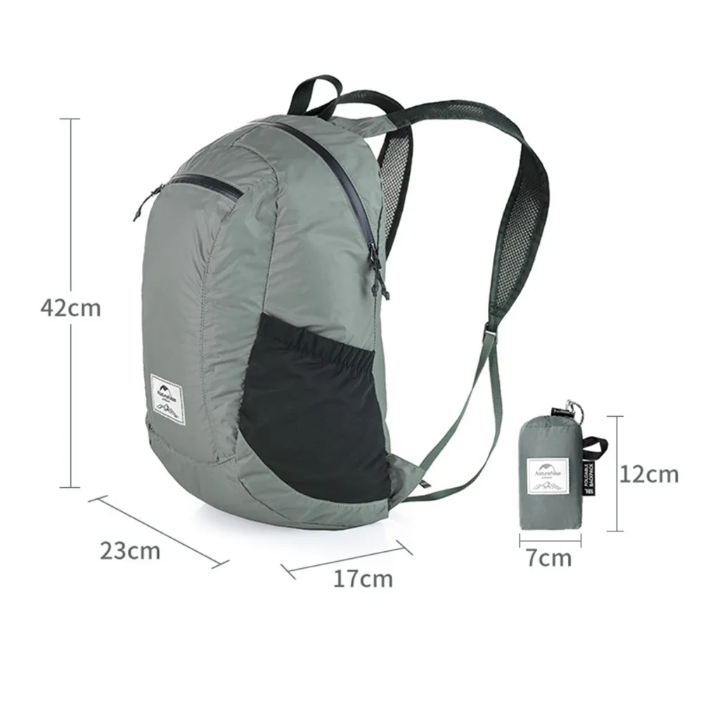 NatureHike backpack school For Girl Travel Outdoors Bags Men   Foldable Waterproof Backpack Ultralight Unisex Shoulder Straps   