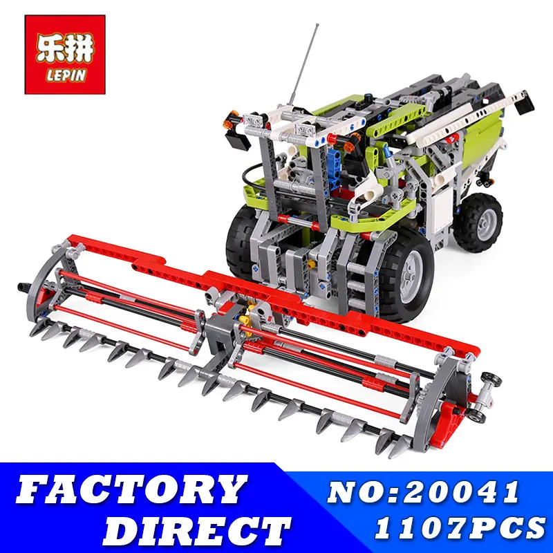 

Lepin 20041 1107Pcs Genuine Technic Series The Combine Harvester Set Educational Building Blocks Bricks Toys 8274 Model Gift