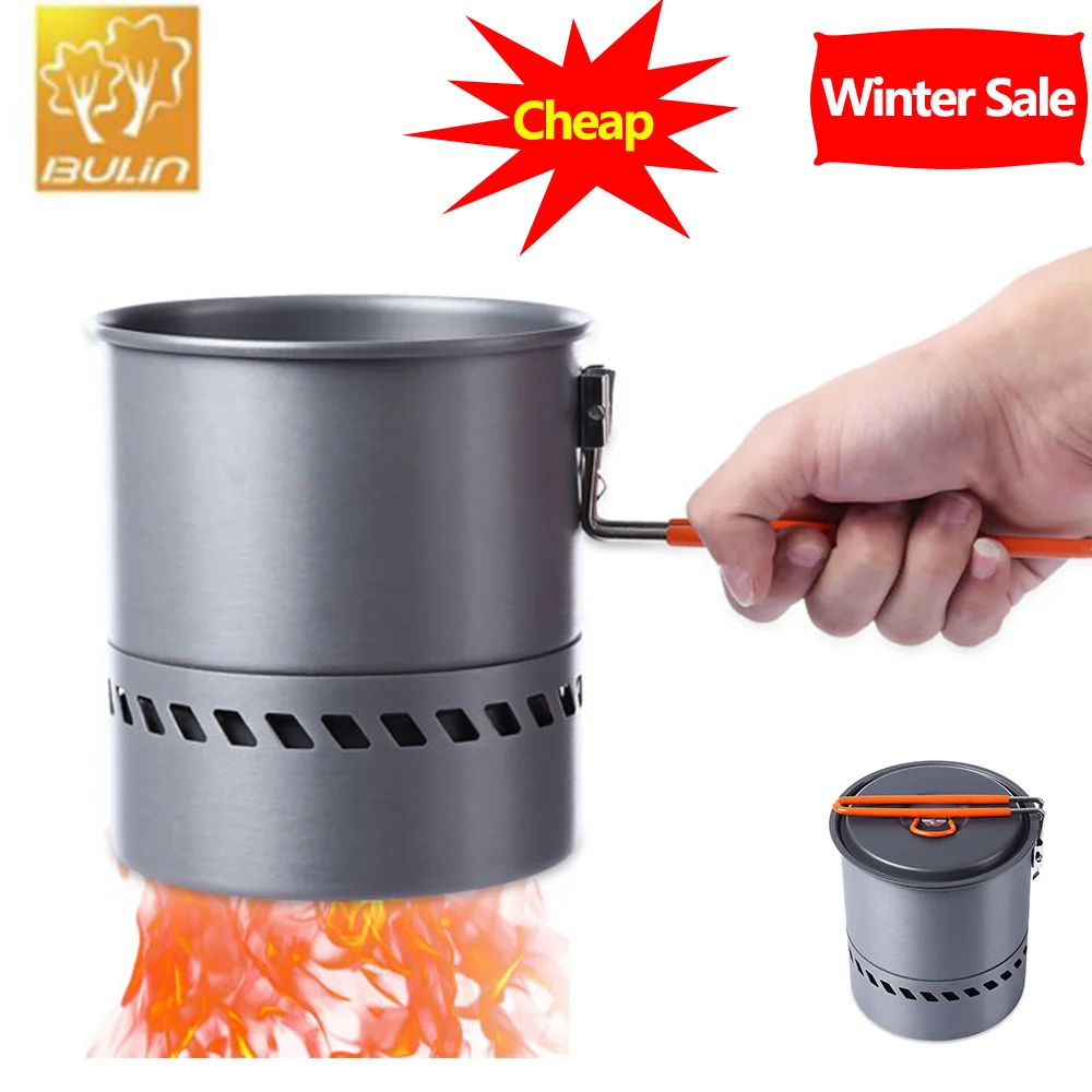 BULin de aluminio olla vajilla olla Pan ligero senderismo Picnic mochila vajilla de olla Pan al aire libre rápido Multitool