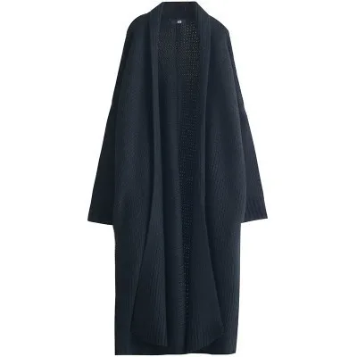 black sweater TWOTWINSTYLE, повседневный кардиган, свитер для женщин, длинный рукав, вязаные пальто, топы для женщин, осень, модная одежда, большой размер - Цвет: black sweater