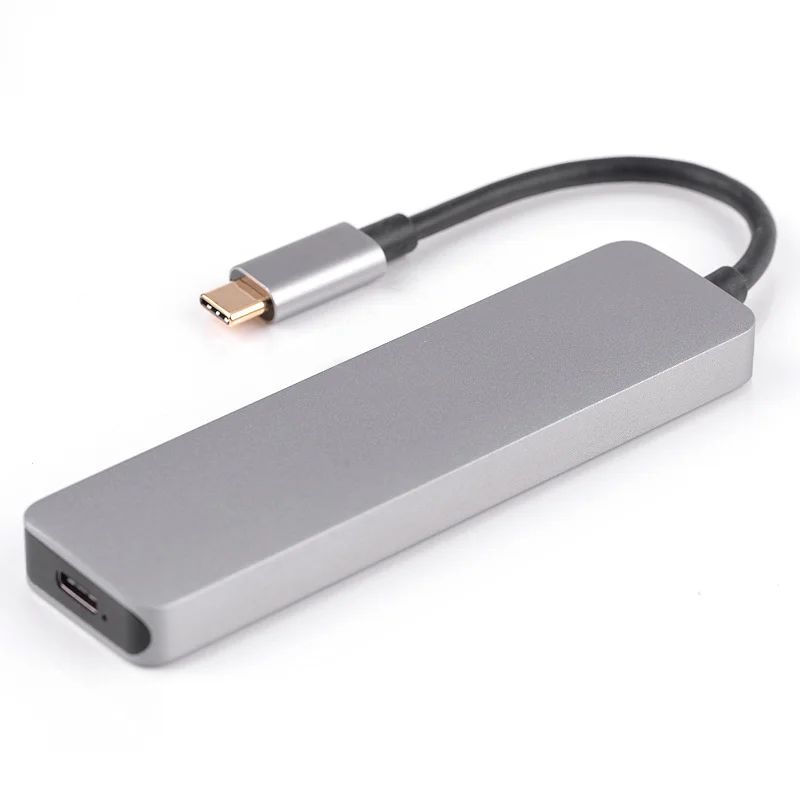 Ult-Best 6-в-1 3Usb Порты и разъёмы Тип-C концентратор Usb док-станция для Поддержка Sd/устройство для считывания с tf-карт Pd зарядки Порты и разъёмы адаптер мульти-функциональный Usb-C