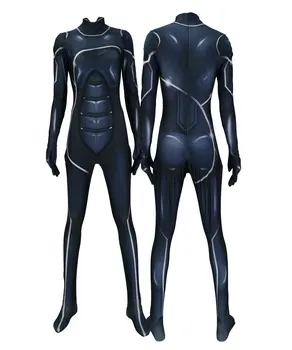 

PS4 Game The Heist Black Cat Cosplay Costume 3D Print spider-man the heist black cat Spiderman Zentai Suit for girls Hot Sale