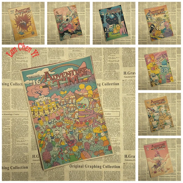 Special Offers Adventure Time with Finn and Jake Classic Cartoon Movie Kraft Paper Poster Bar Cafe Living Room Dining room Child room Special Offers Adventure Time with Finn and Jake Classic Cartoon Movie Kraft Paper Poster Bar Cafe Living Room Dining room Child room