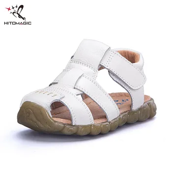 

HITOMAGIC Sandals For The Boy Beach Shoes Genuine Leather Children's Shoes For Boys Children Kids Footwear Breathable Summer