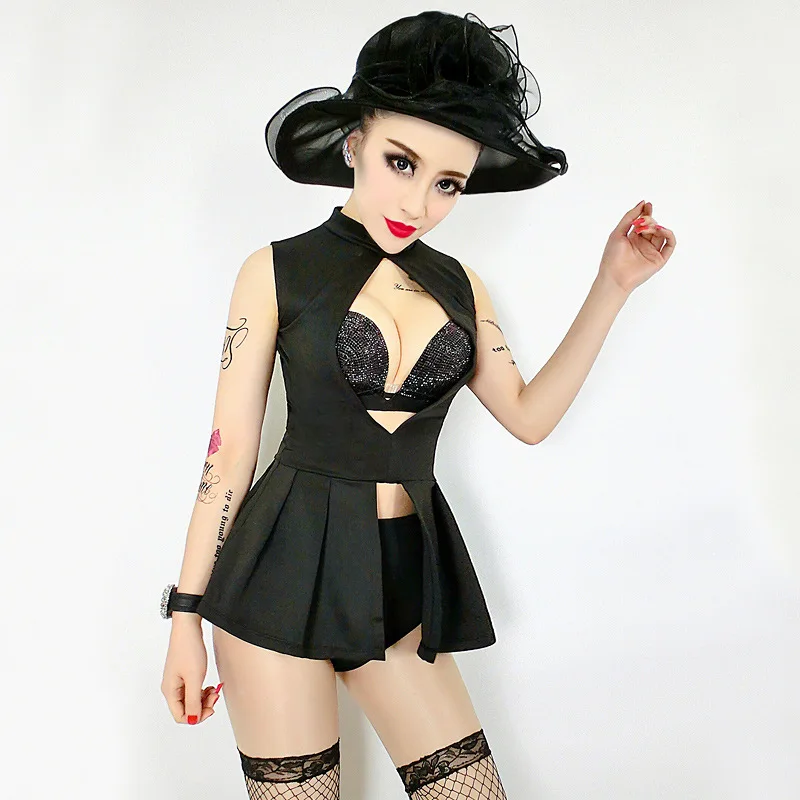 Женский костюм для ночного клуба модный певицы ночных клубов|led costume women|women
