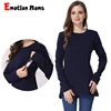 Emotion Moms Winter Maternity Sweater Thick Fleece Lining Breastfeeding Jumper Invisible Zipper Nursing Clothes Lactation Wear 1