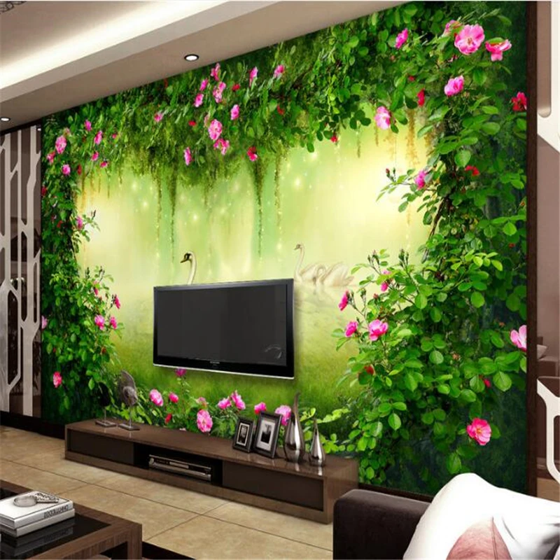 Beibehang   tapeta pro stěny  nestandartní tapeta víla vyprávění sen roses květinová TV zeď  pozadí  zeď