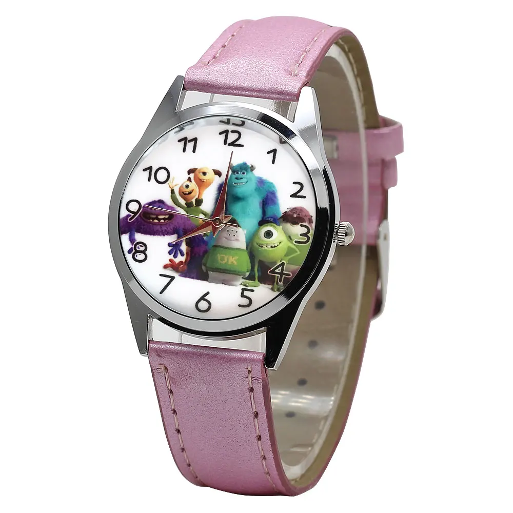 Детская мода цвет детская часы-игрушка история мультфильм мальчик кварцевые кинетические часы Девушка Повседневное браслет часы подарок