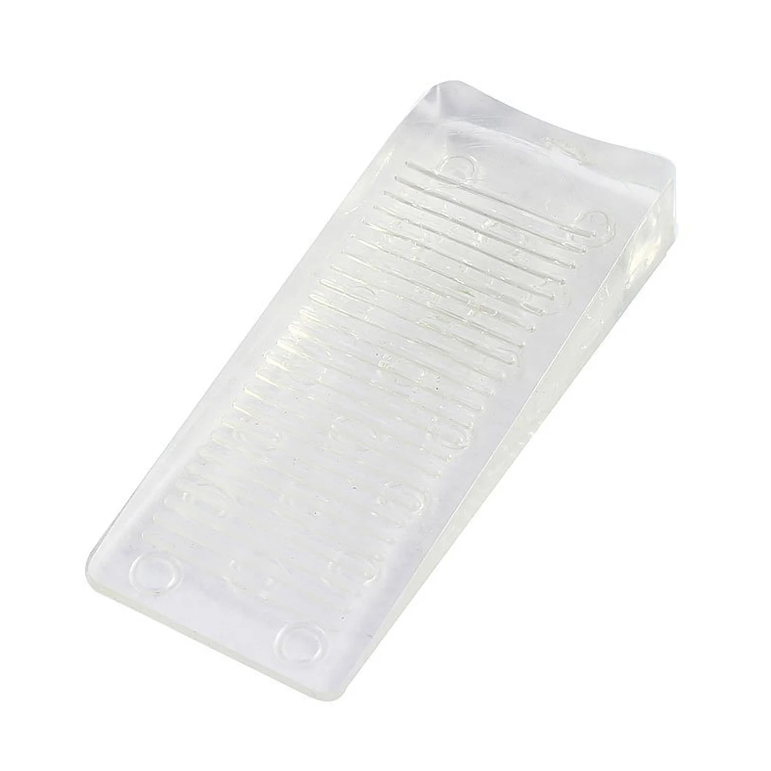

New Rubber Home Office Door Stopper Jam Block Safety Wedge 2 Pcs White