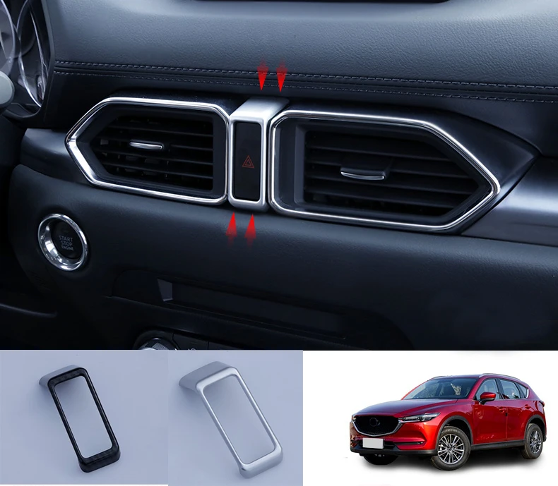 For Mazda CX5 CX 5 2017 2018 Hazard Warning Lights button decorative