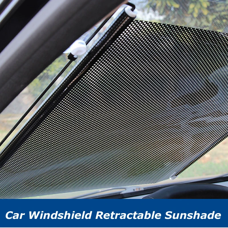 Car Curtains Sunshade Automatic Retractable Windshield Insulation Sun Visor